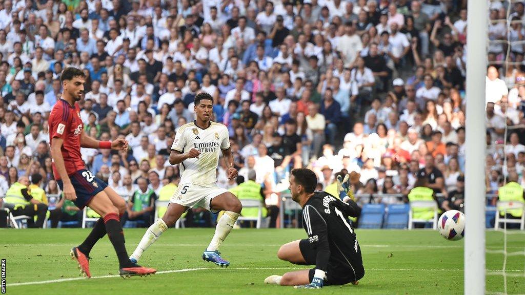 Jude Bellingham scores for Real Madrid