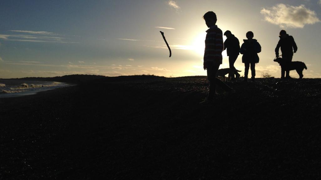 Children on the beach