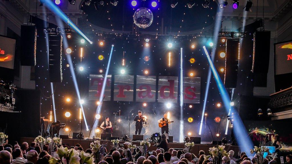 Benedict Morris performing at the Scots Trad Music Awards