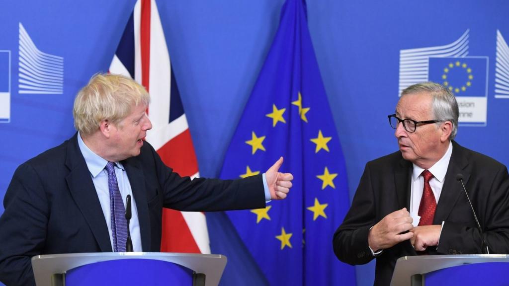 Boris Johnson and Jean Claude Juncker