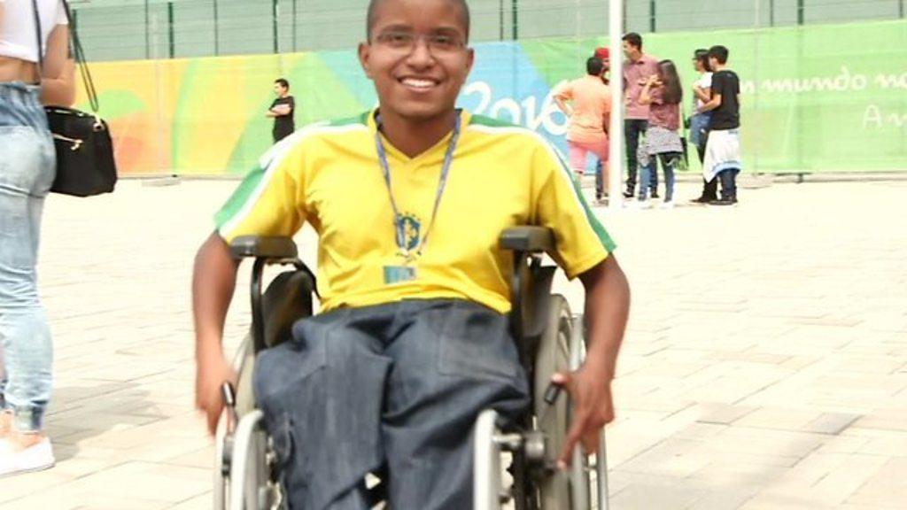 Person in wheelchair at Paralympics