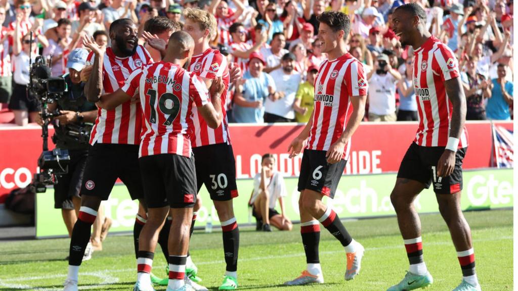 Brentford celebrate