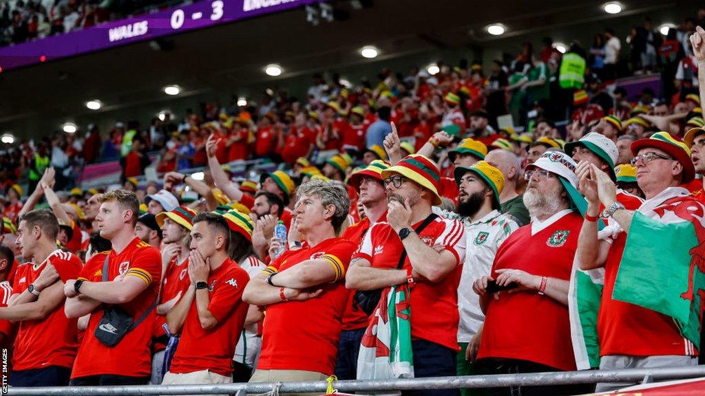 Wales fans in Qatar