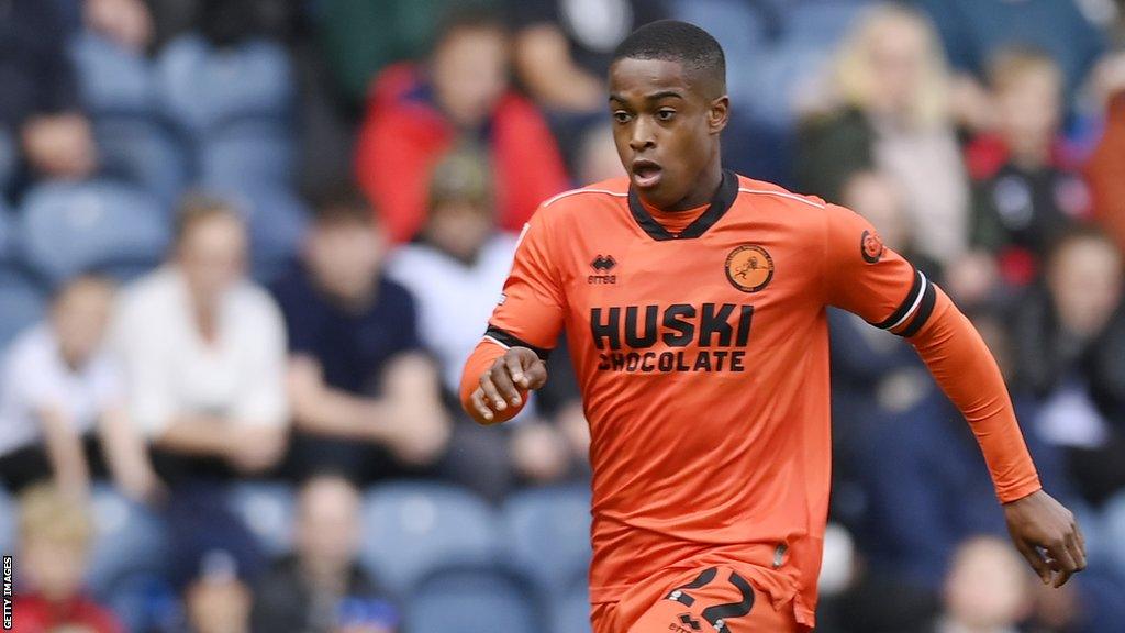 Millwall's Aidomo Emakhu playing against Preston