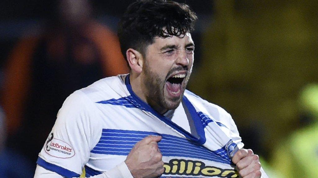 Morton scorer Thomas O'Ware celebrates