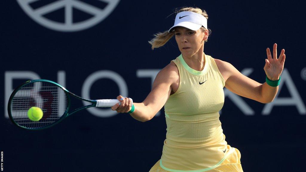 Katie Boulter during the 2024 San Diego Open