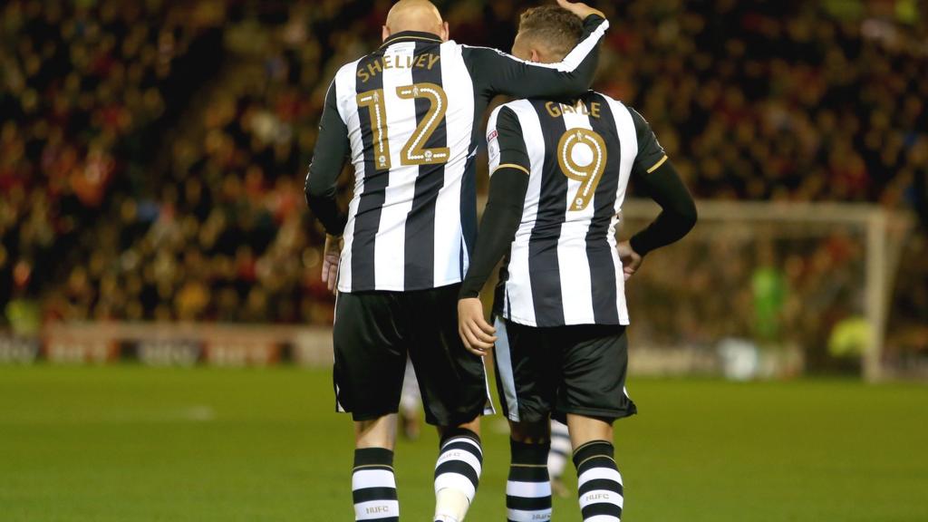 Jonjo Shelvey and Dwight Gayle