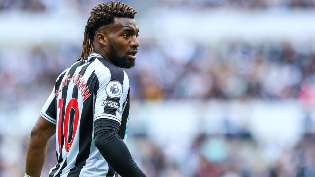 Newcastle winger Allan Saint-Maximin