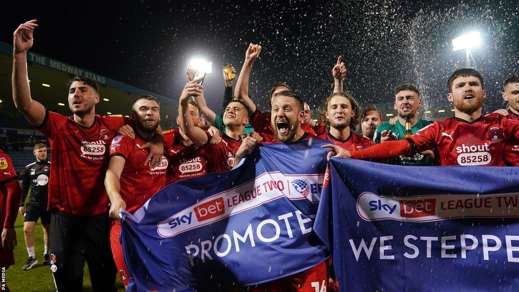 Leyton Orient celebrate promotion