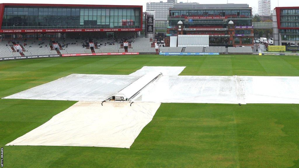 Old Trafford cricket ground rain