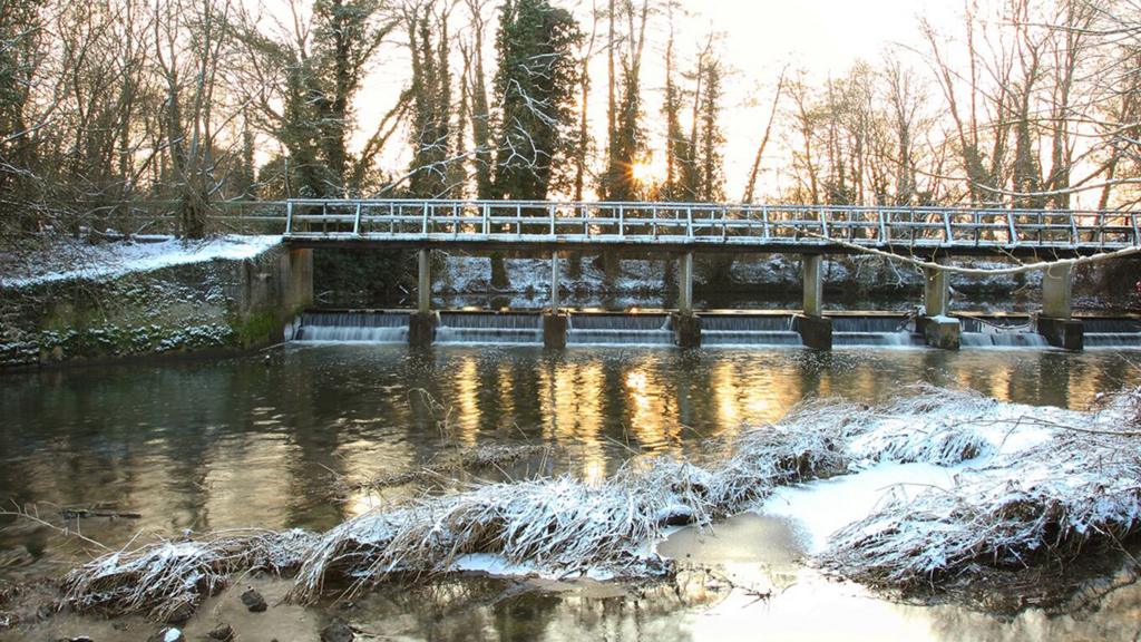 An icy bridge