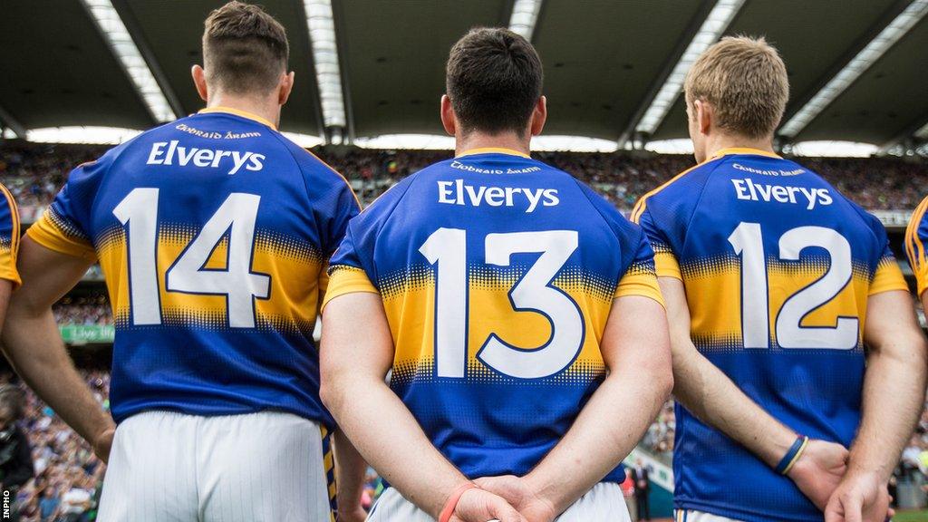 O'Dwyer (centre) with Tipperary team-mates Seamus Callanan and Noel McGrath in 2016