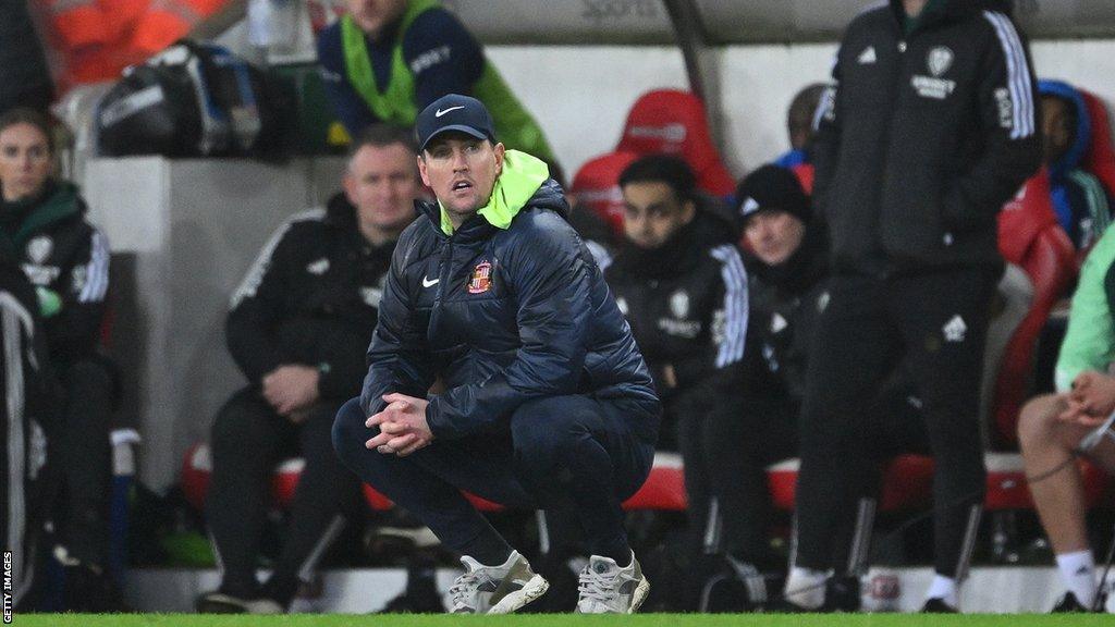 Mike Dodds crouches on the touchline as he lives and breathes every moment of the win over Leeds