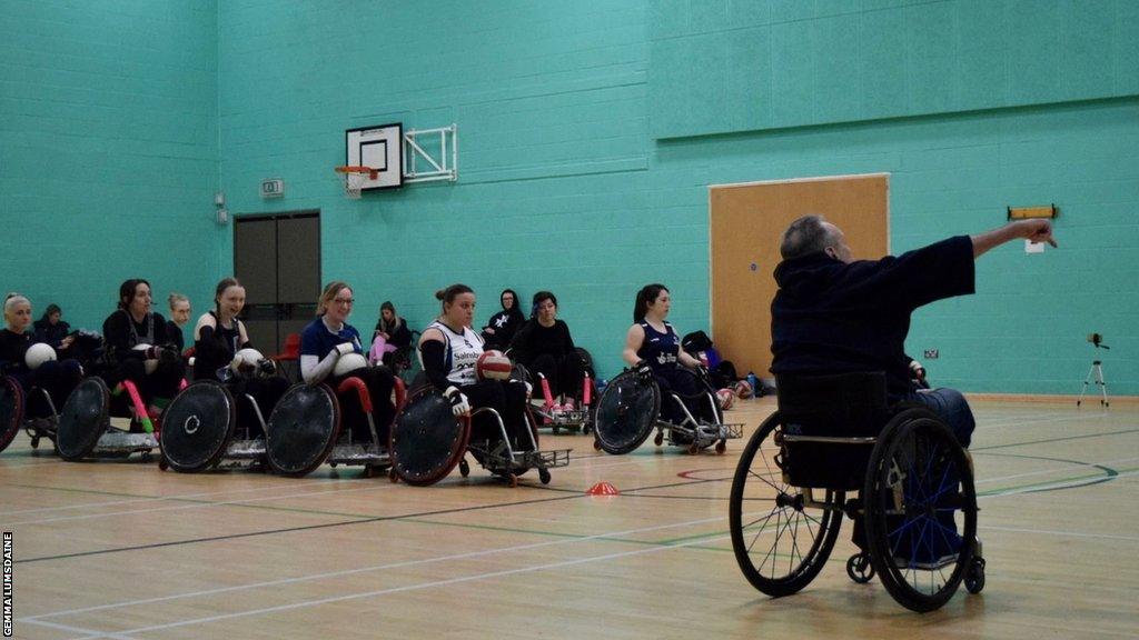 The GB squad in training