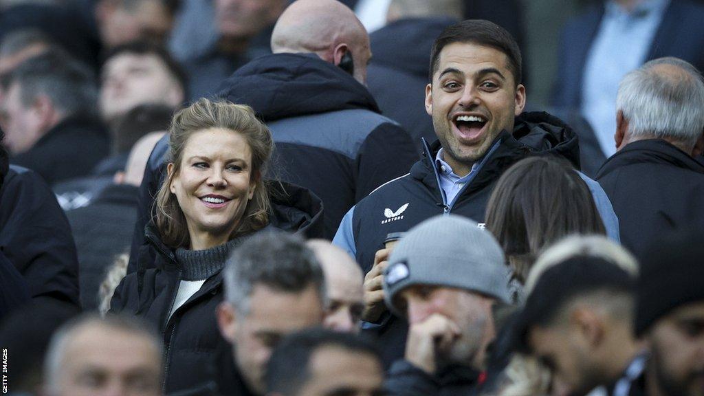 Newcastle United owners Amanda Staveley and Jamie Reuben