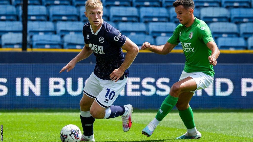 Zian Flemming in action for Millwall against Fortuna Sittard