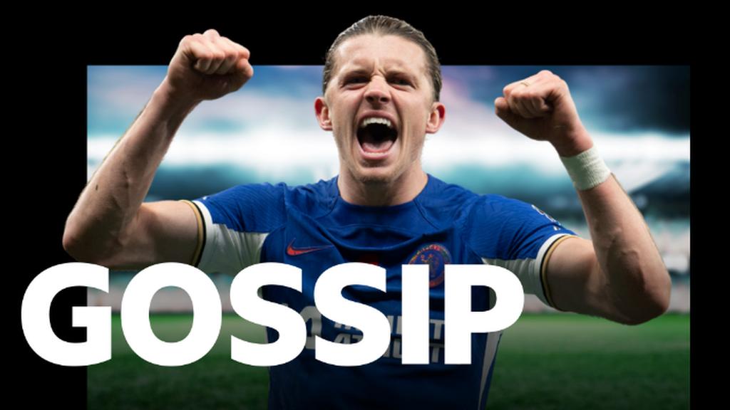 Chelsea's Conor Gallagher with the Gossip logo