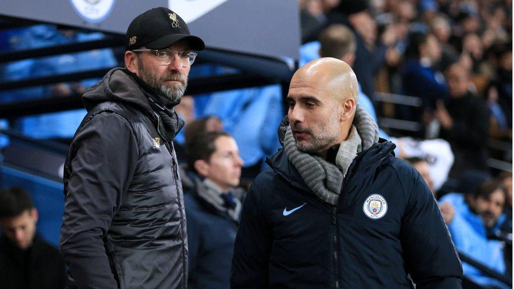 Jurgen Klopp and Pep Guardiola