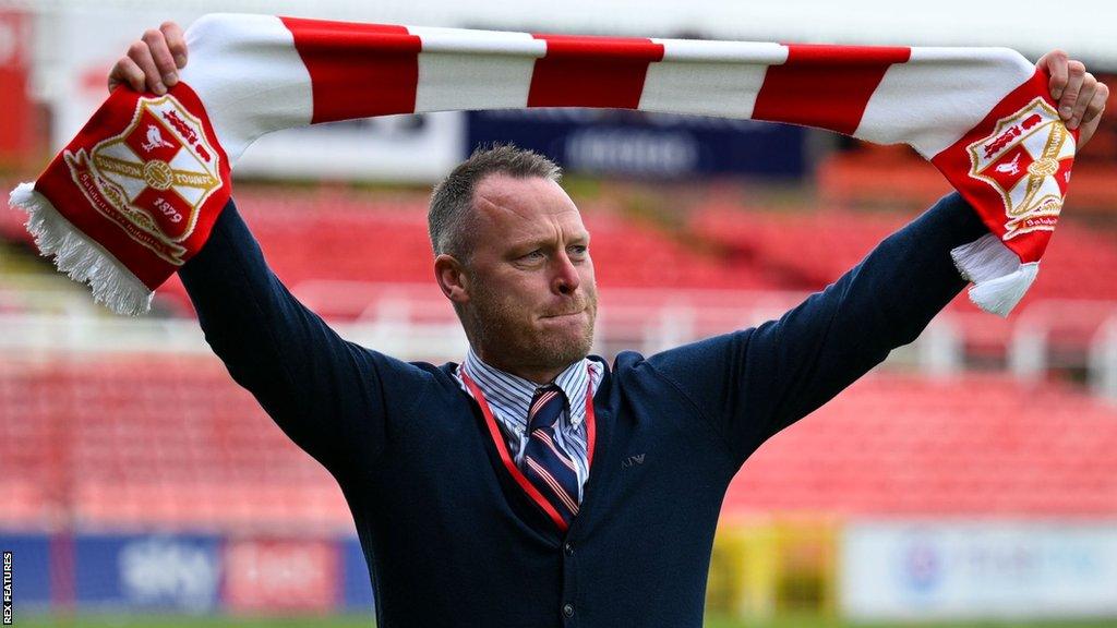 New Swindon Town boss Michael Flynn