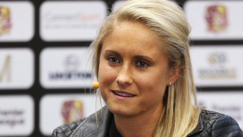 The England captain Steph Houghton