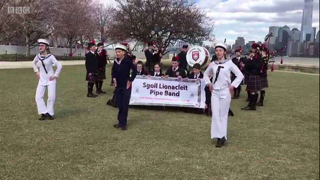 Pipe band tribute to Manchester terror attack victim