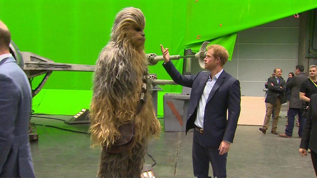 Prince Harry meets Chewbacca