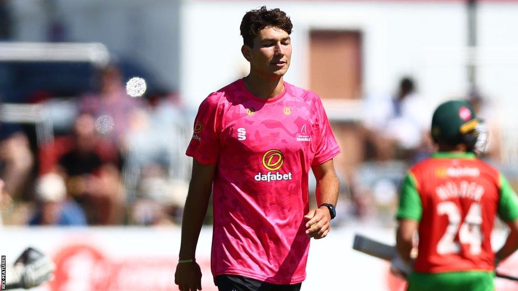 Ari Karvelas playing for Sussex in last year's One-Day Cup