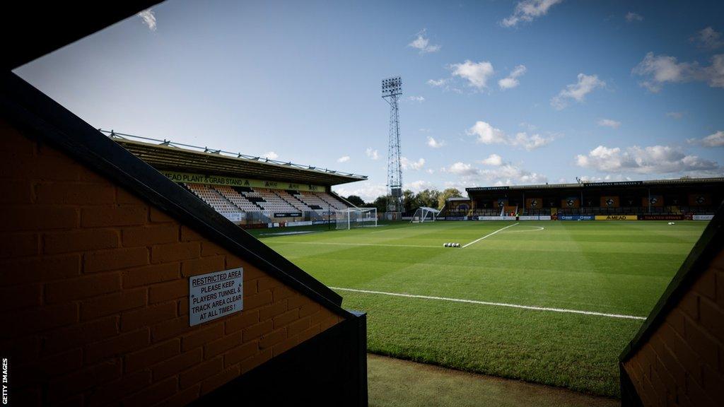 The Abbey Stadium with no fans in.