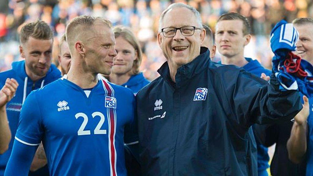 Gudjohnsen and Lagerback