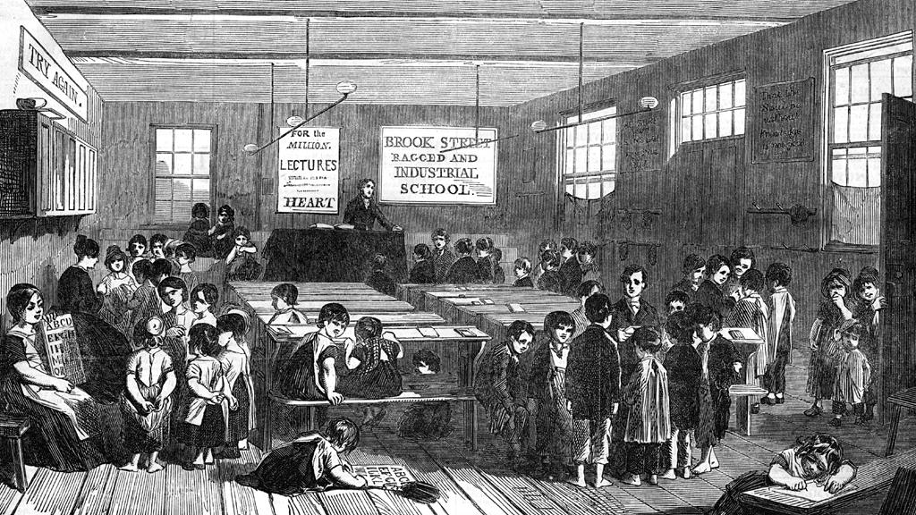 Depiction of Brook Street Ragged and Industrial School, 1846 (Illustrated London News)