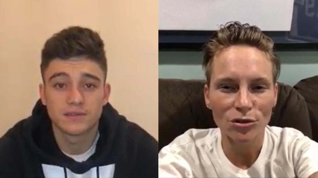 Daniel James and Jess Fishlock