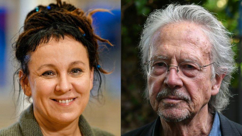 olga-tokarczuk-and-peter-handke.