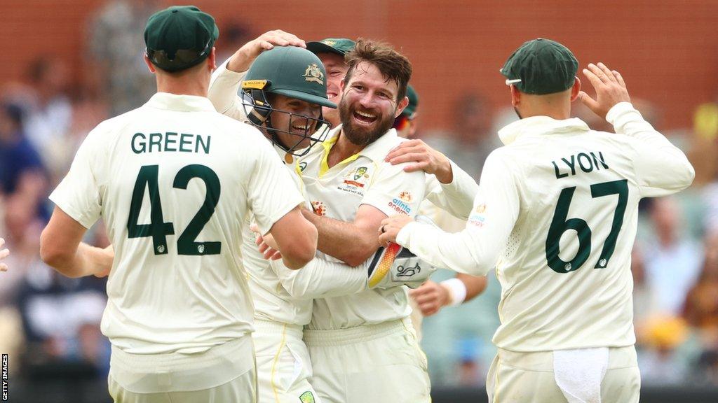 Michael Neser celebrating a wicket