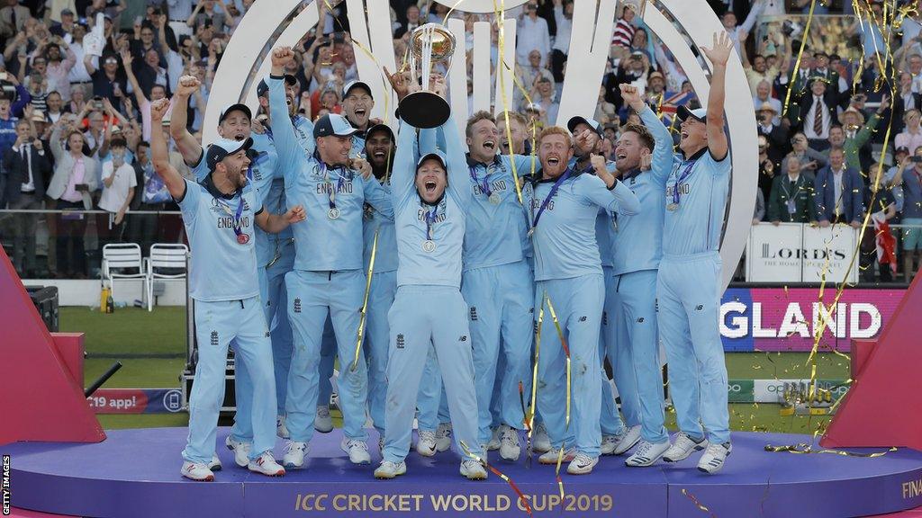 England celebrate winning the 2019 Cricket World Cup