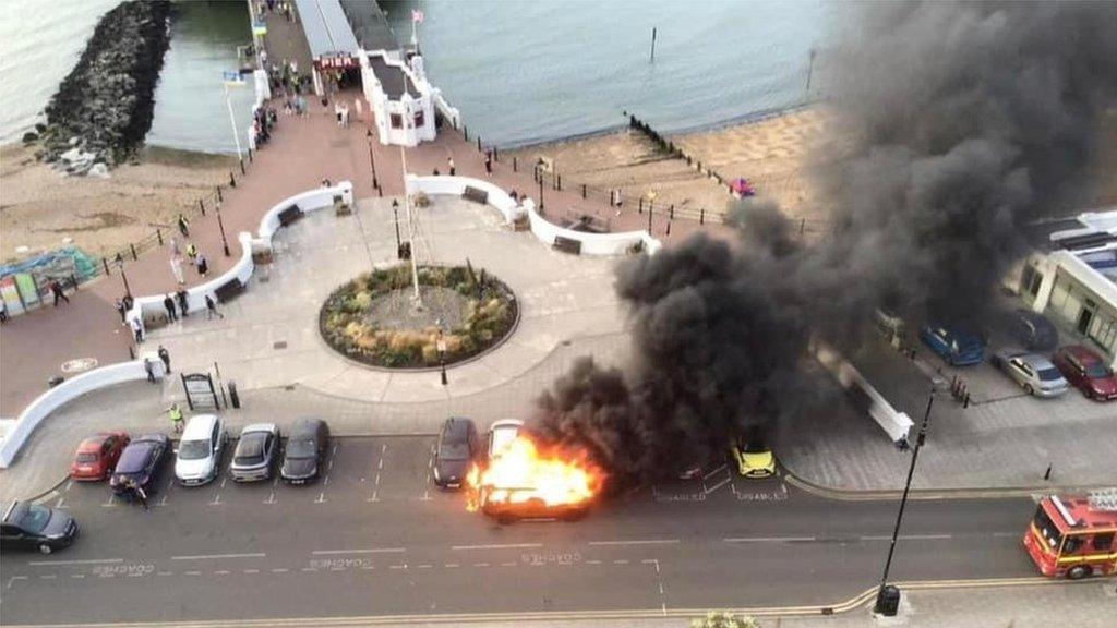 Fire in Herne Bay