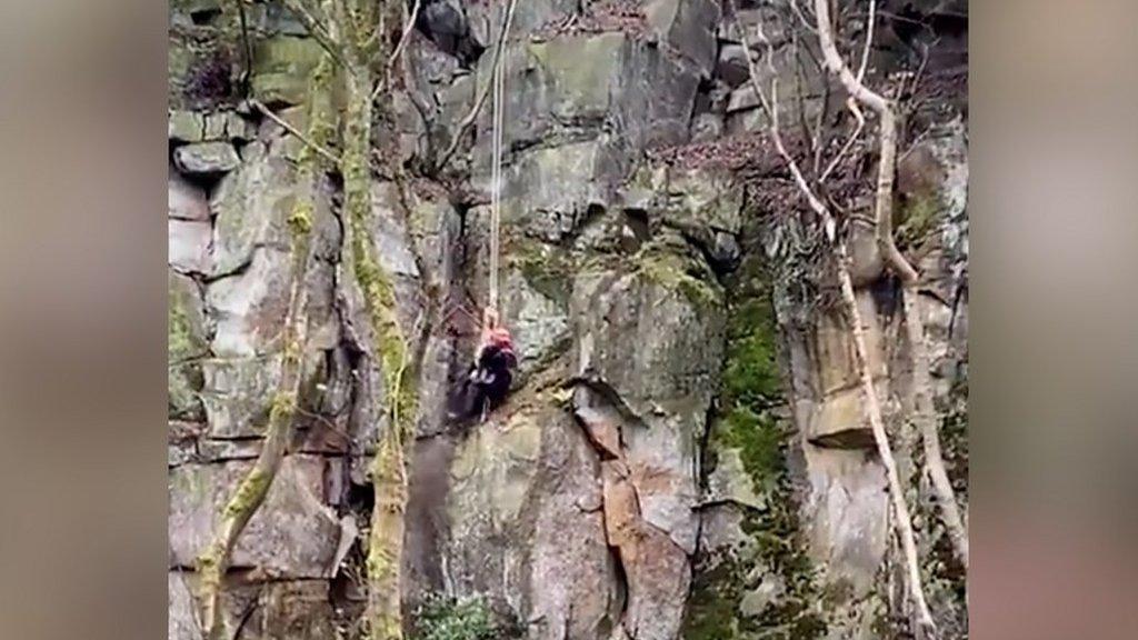 Fire crews have been trained in specialist rope rescue techniques