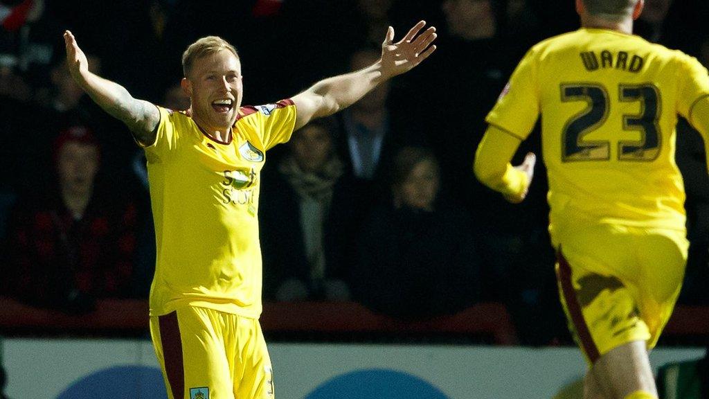 Burnley goalscorer Scott Arfield