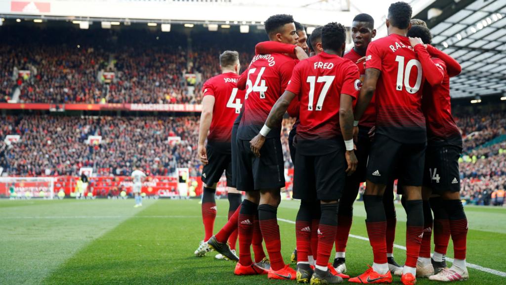 Man United celebrate