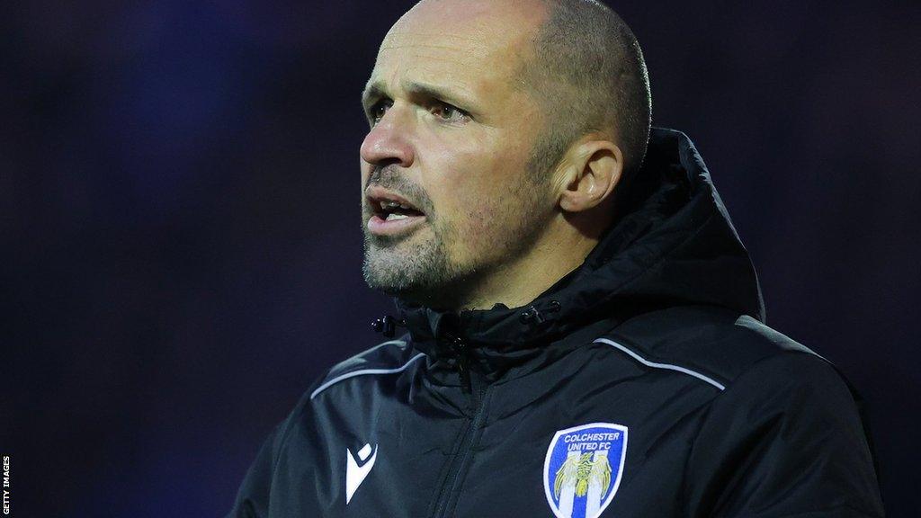 Former Colchester United head coach Matthew Etherington