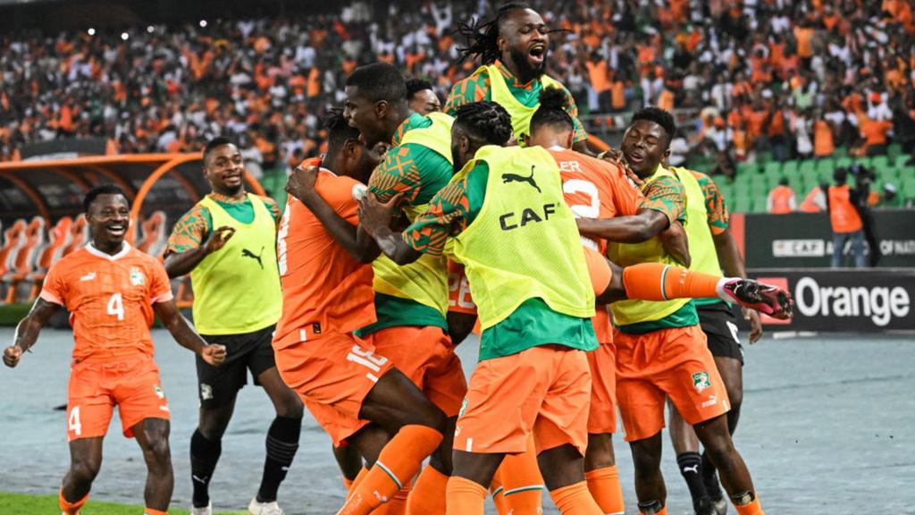 Ivory Coast celebrate