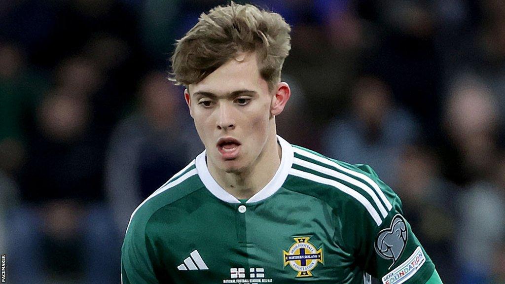 Isaac Price in action for Northern Ireland