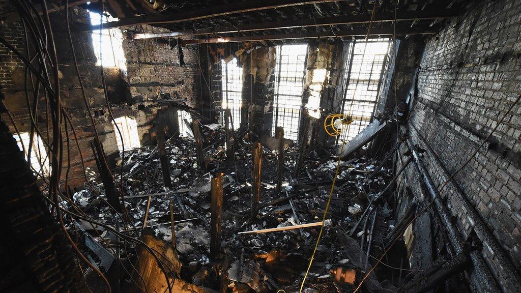 The library in the Mackintosh building was gutted in the blaze on 23 May 2014