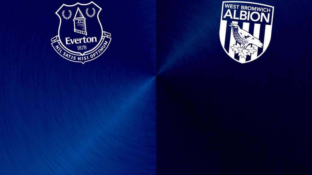 Everton v West Brom badges