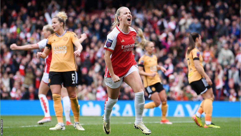 Arsenal Women 3-0 Leicester City Women: Gunners secure Champions League ...