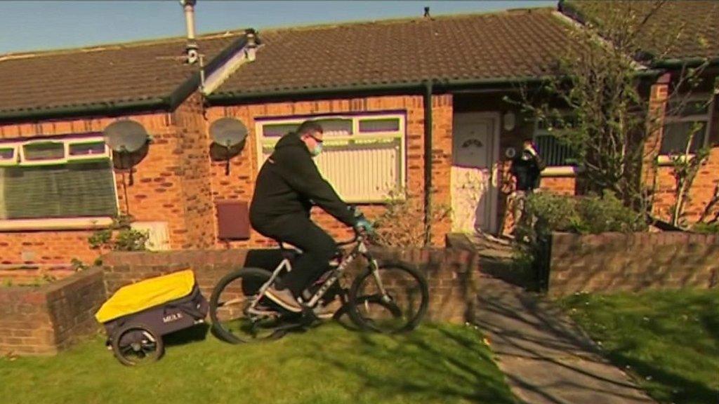 Man delivering food