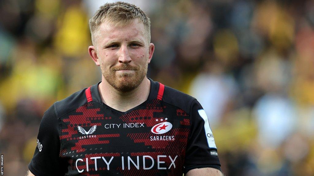 Jackson Wray in action for Saracens