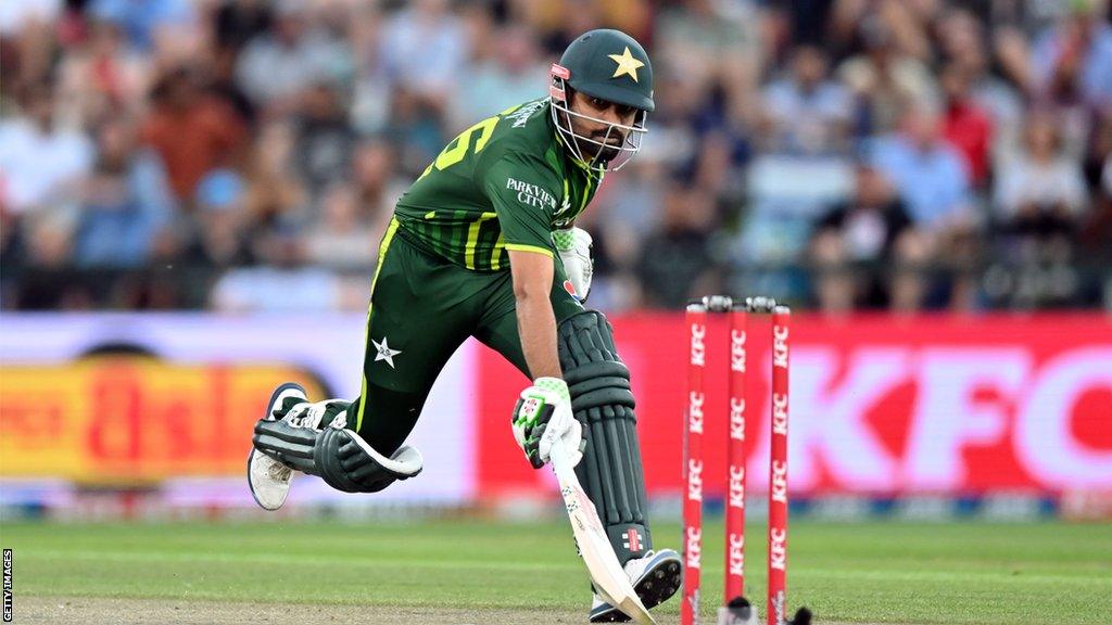 Babar Azam in action