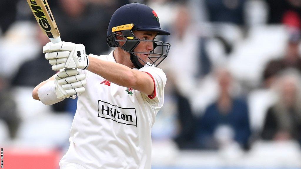 George Balderson batting for Lancashire