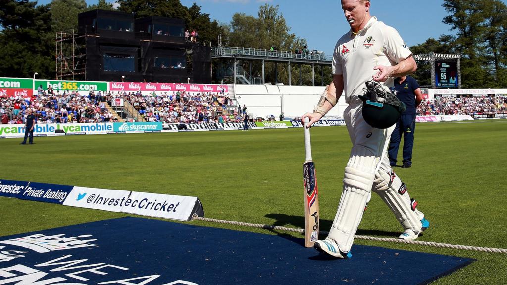 Chris Rogers leaves the field