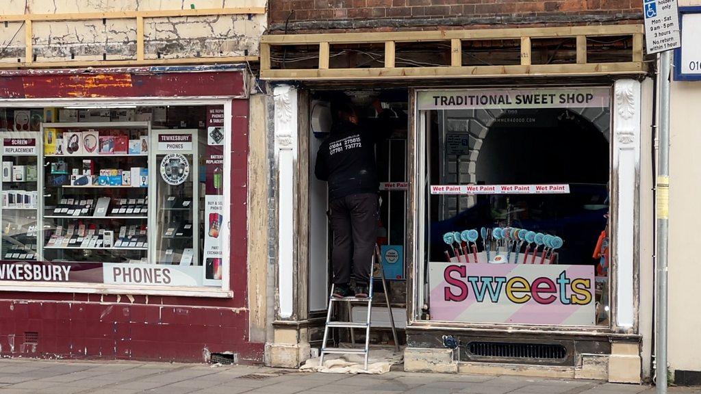 A shop in Tewkesbury High Street